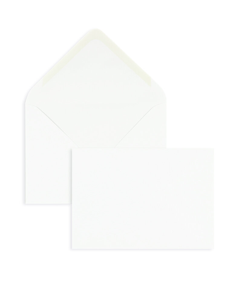 enveloppes blanc 120 x 178 mm | 100 g/m² offset | sans fenêtre | fermeture gommée | rabat pointu | 500 pièces