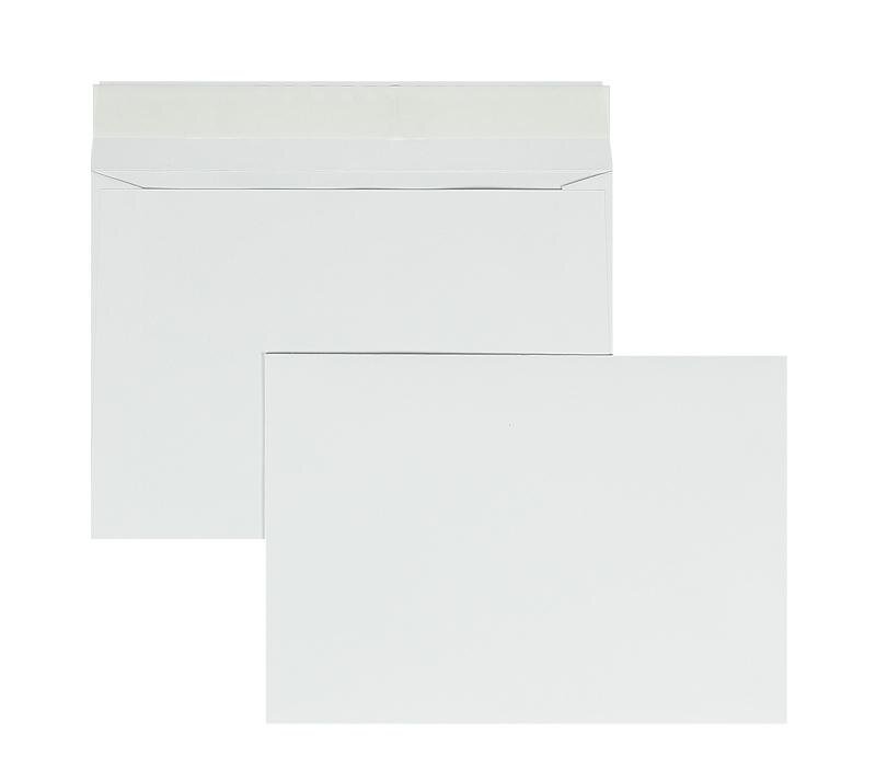 enveloppes blanc 140 x 200 mm (e6) | 120 g/m² offset | sans fenêtre | fermeture adhésive | rabat droit | 100 pièces