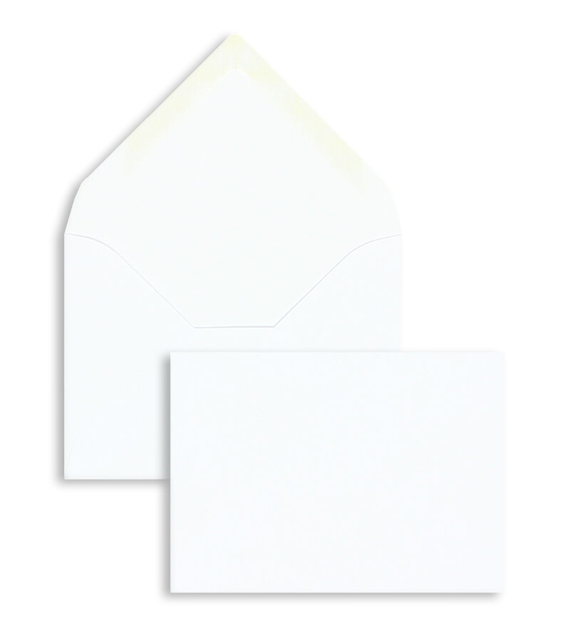 enveloppes blanc 81 x 112 mm (din c7) | 80 g/m² offset | sans fenêtre | fermeture gommée | rabat pointu | 100 pièces