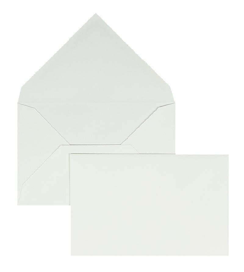 enveloppes blanc (blanc cassé) 145 x 200 mm | 120 g/m² bord frangeux | sans fenêtre | fermeture gommée | rabat pointu | 100 pièces