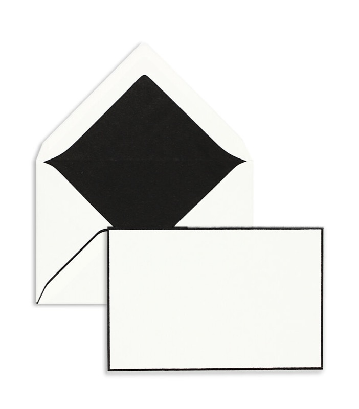 enveloppes de deuil blanc 116 x 180 mm | 100 g/m² moyen mat | sans fenêtre | fermeture gommée | rabat pointu | 100 pièces