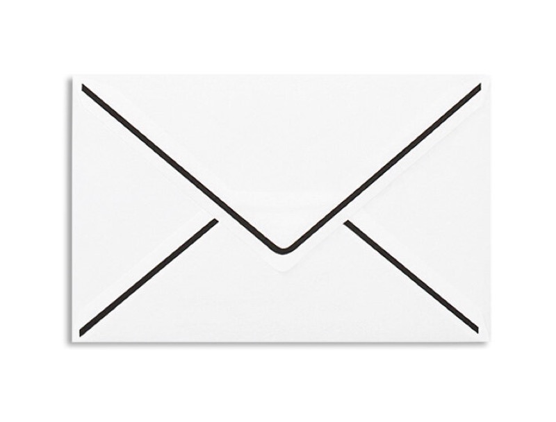 Enveloppes de deuil Blanc 116 x 180 mm