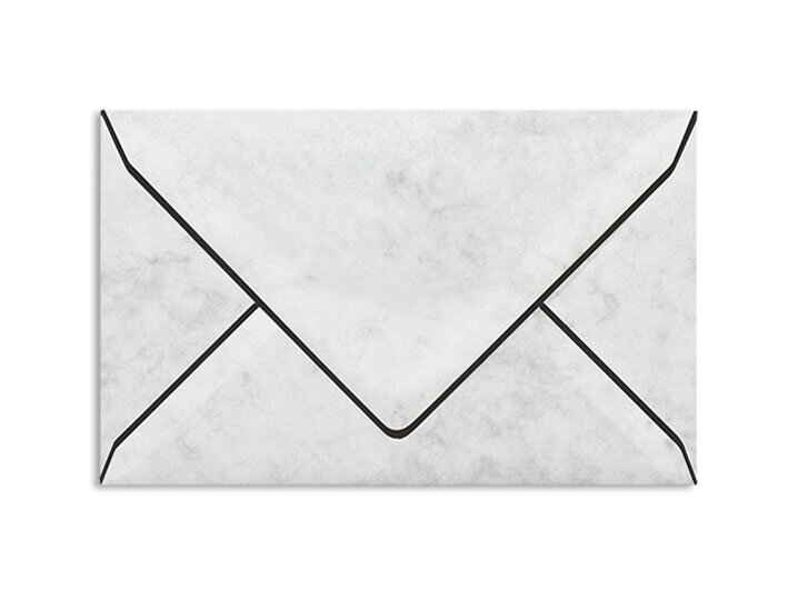 Enveloppes de deuil Blanc (Marbre ivoire) 120 x 191 mm