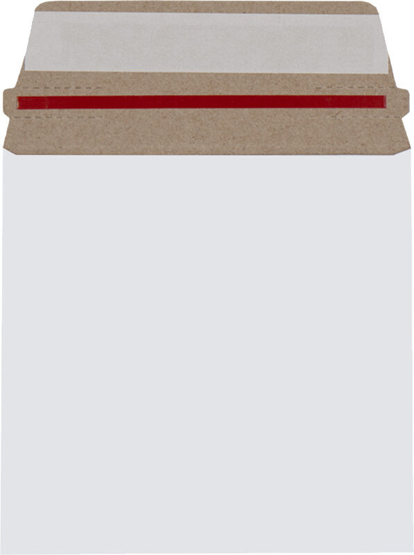 enveloppes en carton blanc 125 x 125 mm | 300 g/m² carton | sans fenêtre | sluiting | rabat droit | 200 pièces