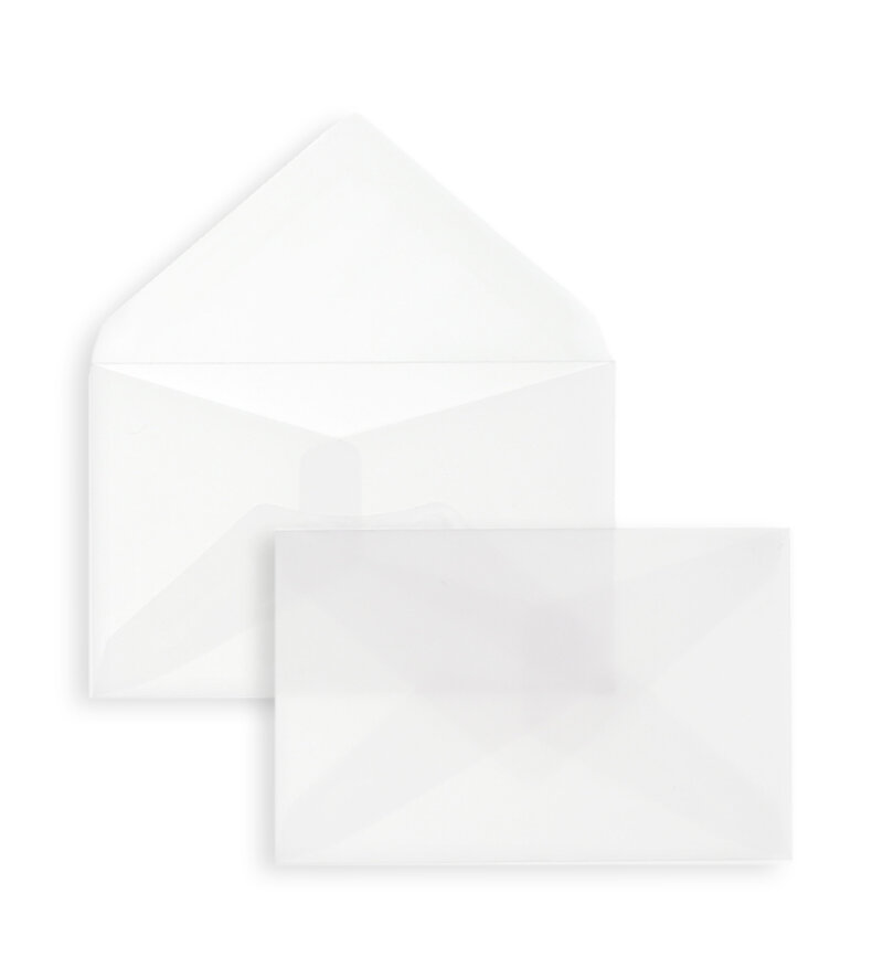 Enveloppes transparentes Blanc (Transparent blanc) 105 x 155 mm