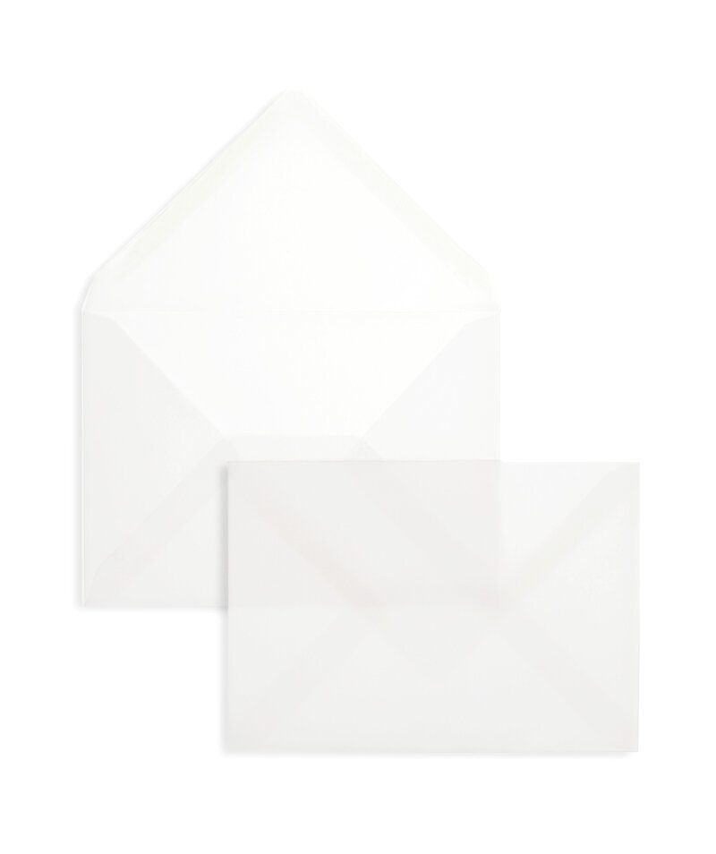Enveloppes transparentes Blanc (Transparent blanc) 110 x 155 mm