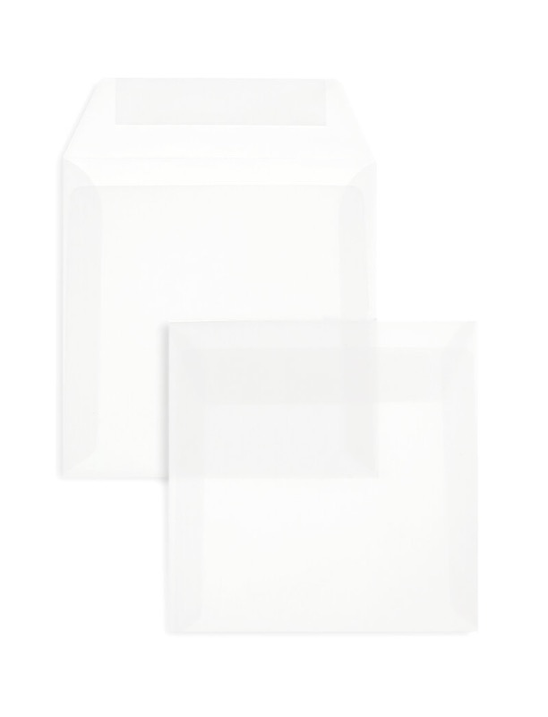 Enveloppes transparentes Blanc (Transparent blanc) 150 x 150 mm