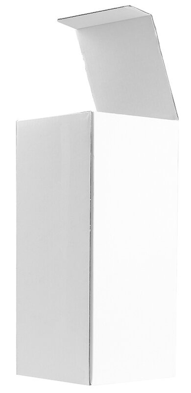 cartons pliants blanc 90 x 90 x 230 mm | carton ondulé | sans fenêtre | fermeture à patte rentrante | pas de rabat | 25 pièces