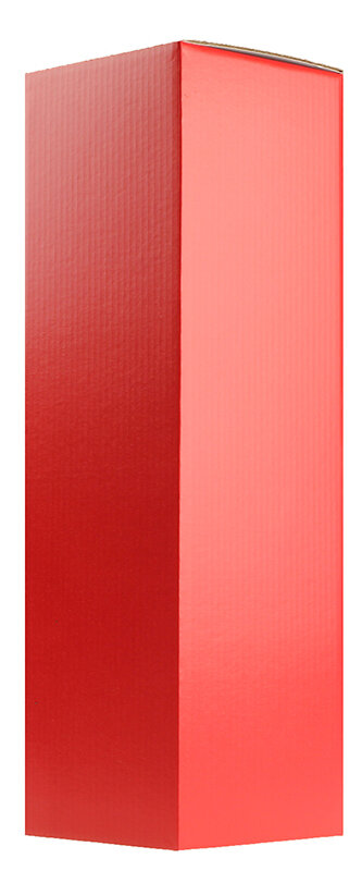 Cartons pliants Rouge 100 x 100 x 330 mm