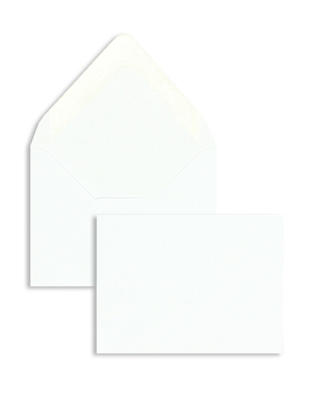 enveloppes blanc 52 x 71 mm | 80 g/m² offset | sans fenêtre | fermeture gommée | rabat pointu | 100 pièces