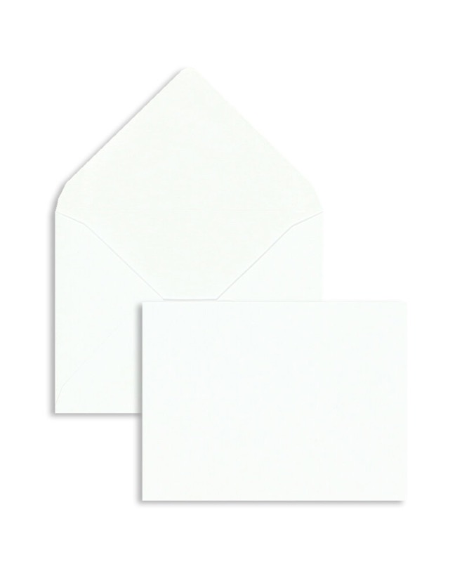 enveloppes blanc 58 x 81 mm (c8) | 80 g/m² offset | sans fenêtre | fermeture gommée | rabat pointu | 100 pièces