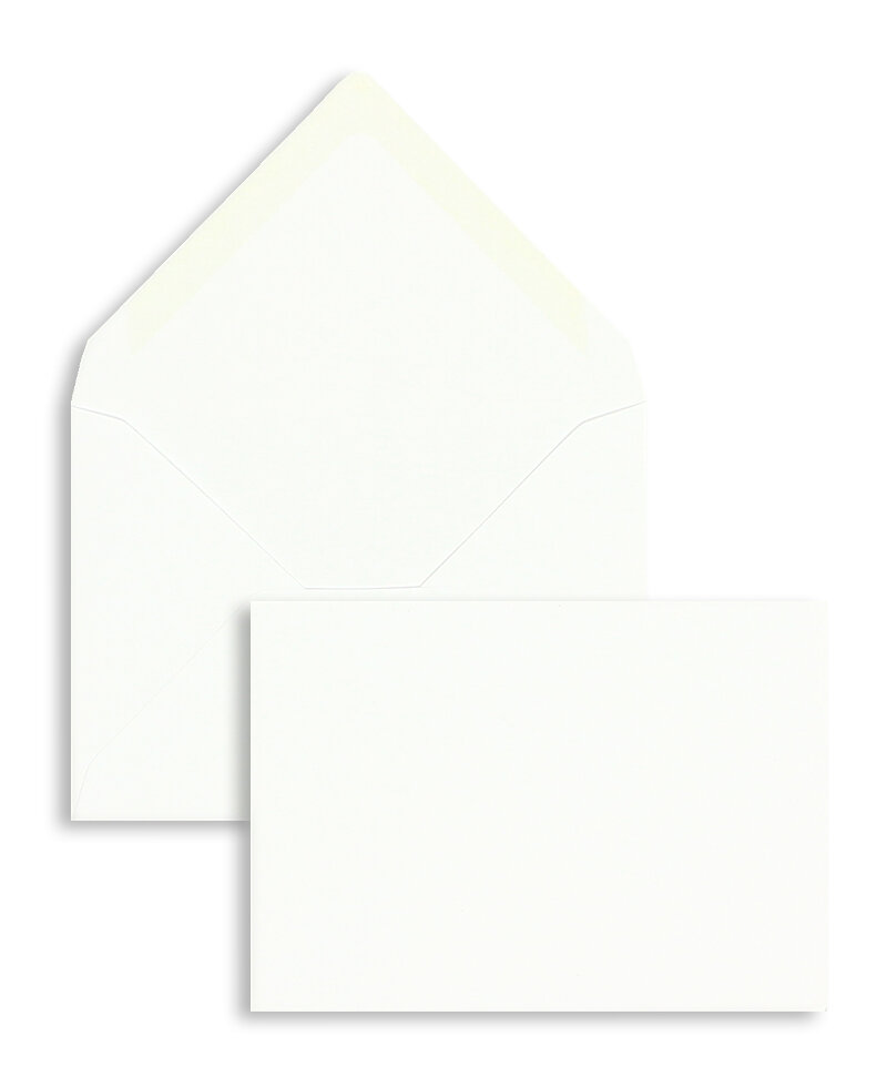 enveloppes blanc 75 x 95 mm | 80 g/qm offset | sans fenêtre | fermeture gommée | rabat pointu | 100 pièces