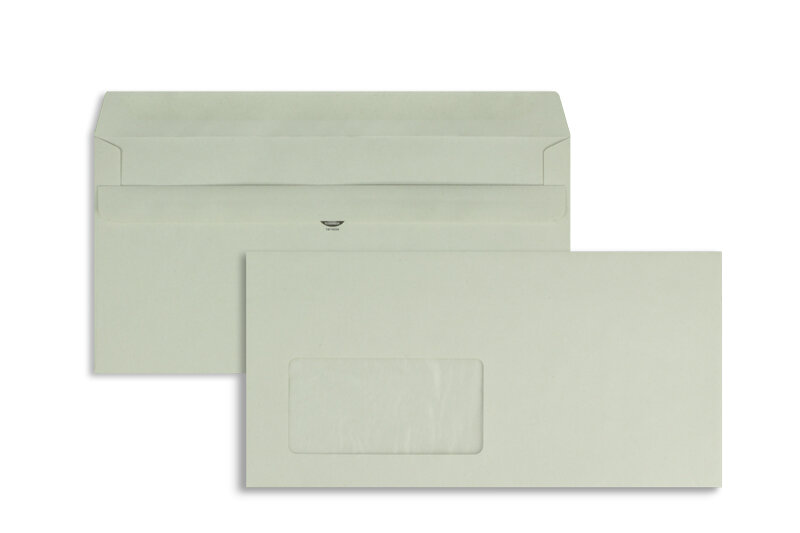 Enveloppes DL avec fenêtre 11 x 22 cm.