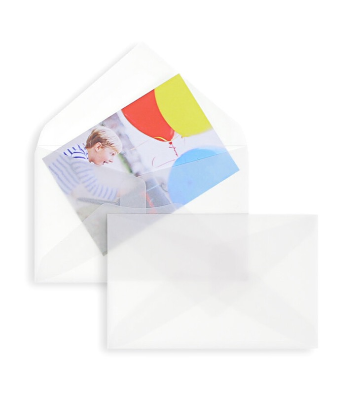 Enveloppes transparentes Blanc (Transparent blanc) 62 x 98 mm
