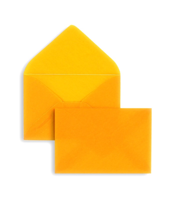 Enveloppes transparentes Orange (Transparent orange intense) 60 x 90 mm