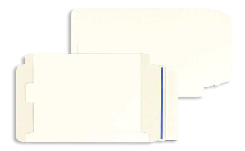 boîtes blanc 220 x 310 x 25 mm | 450 g/qm carton | sans fenêtre | sluiting | rabat droit | 25 pièces