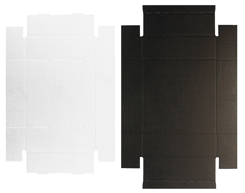 boîtes pliantes télestopiques Noir 500 x 395 x 140 mm