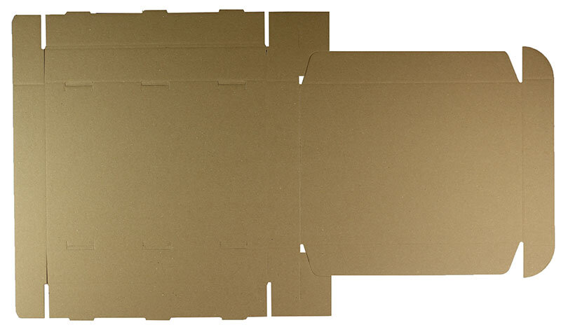 Cartons pliants Marron (Blanc nature) 325 x 235 x 50 mm