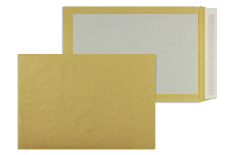 enveloppes dos cartonné colorées marron 280 x 400 mm (e4) | 120 g/m² natron | sans fenêtre | fermeture adhésive | rabat droit | 100 pièces