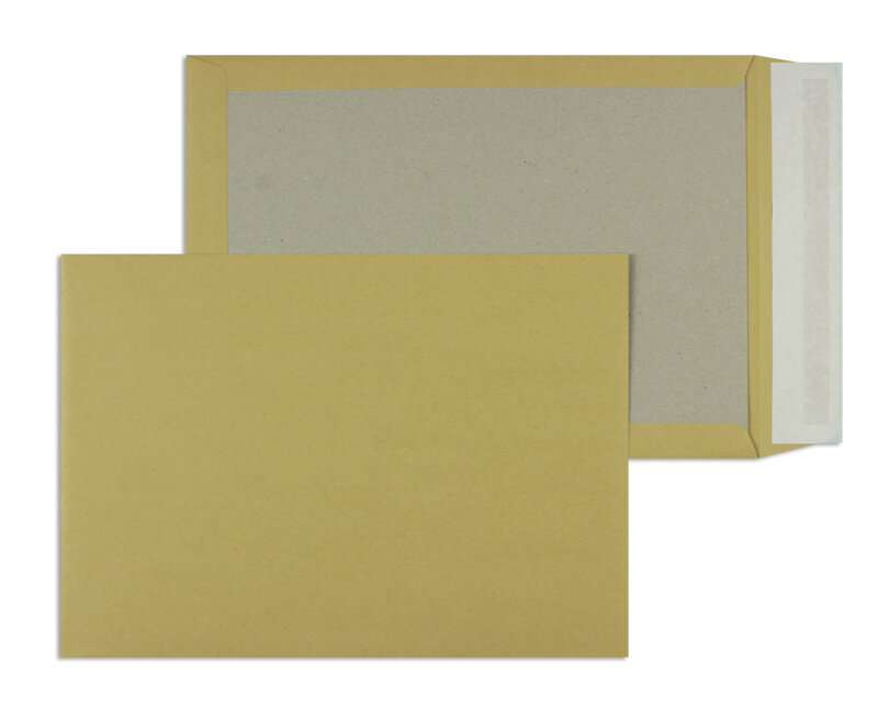 enveloppes dos cartonné colorées marron 320 x 420 mm | 120 g/m² offset | sans fenêtre | fermeture adhésive | rabat droit | 100 pièces