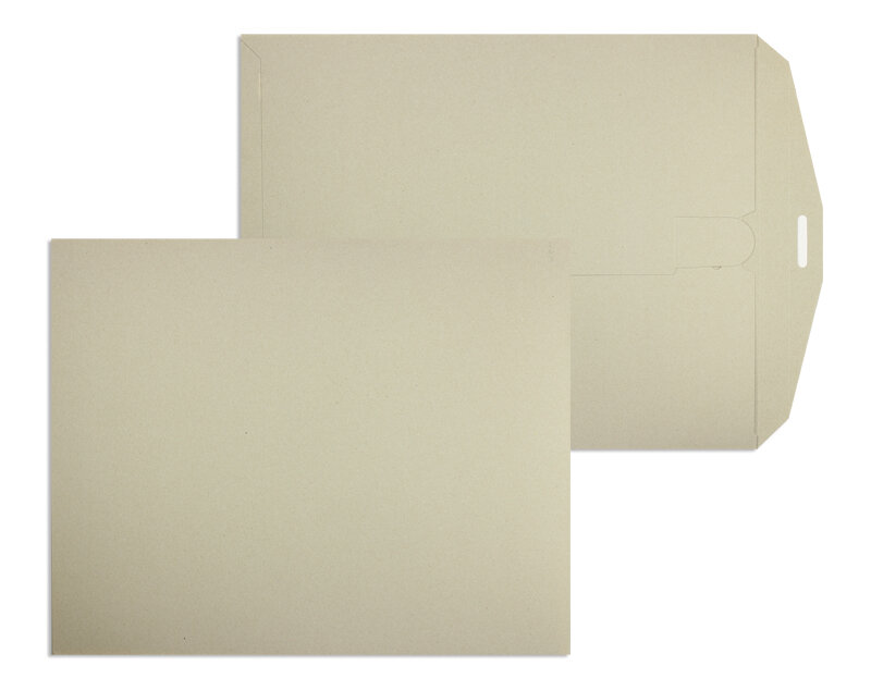 enveloppes en carton colorées marron 415 x 515 mm | 500 g/m² carton | sans fenêtre | fermeture à patte rentrante | rabat trapézoïdal | 100 pièces