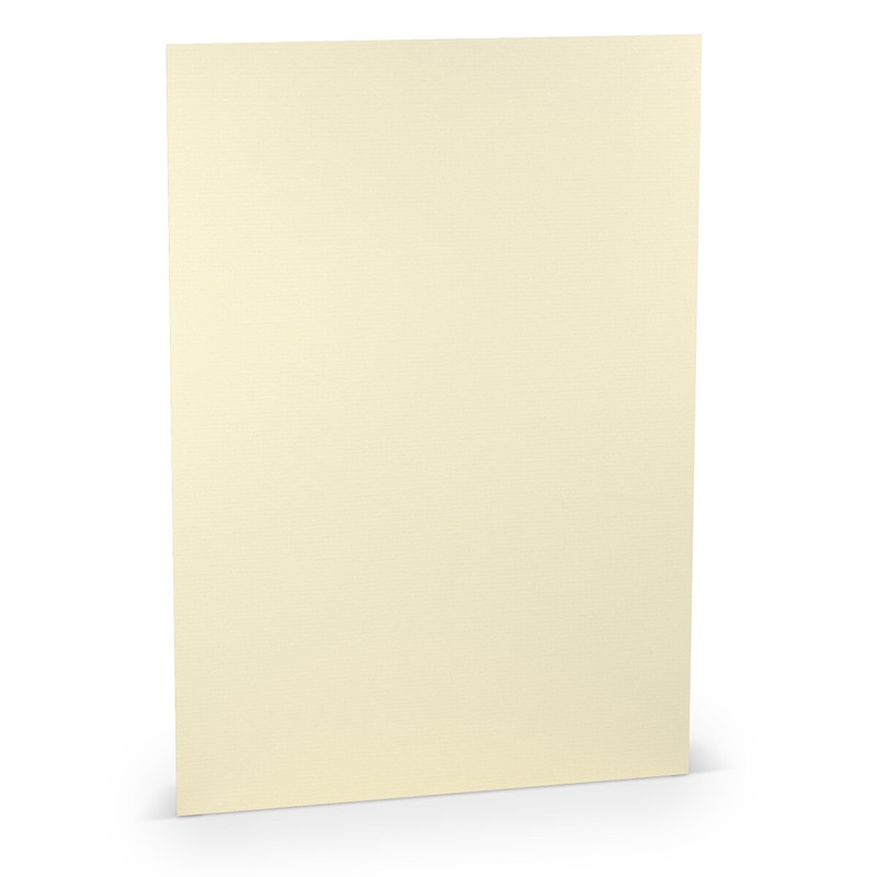 papier à lettres colorées crème (chamois) 210 x 297 mm (din a4) | 100 g/qm côtelé (paperado) | sans fenêtre | pas de fermeture | pas de rabat | 100 pièces