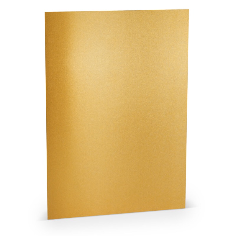 papier à lettres colorées doré 210 x 297 mm (din a4) | 100 g/qm offset (paperado) | sans fenêtre | pas de fermeture | pas de rabat | 100 pièces