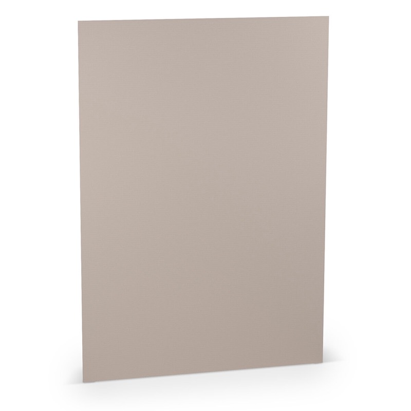 papier à lettres colorées gris (gris taupe) 210 x 297 mm (din a4) | 100 g/qm côtelé (paperado) | sans fenêtre | pas de fermeture | pas de rabat | 100 pièces
