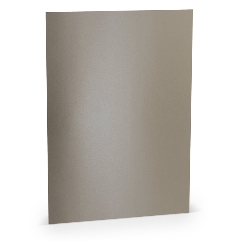 papier à lettres colorées gris (gris taupe) 210 x 297 mm (din a4) | 100 g/qm métallique | sans fenêtre | pas de fermeture | pas de rabat | 100 pièces