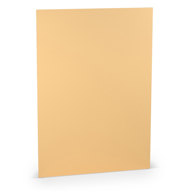 papier à lettres colorées jaune (jaune melon) 210 x 297 mm (din a4) | 100 g/qm côtelé (paperado) | sans fenêtre | pas de fermeture | pas de rabat | 100 pièces