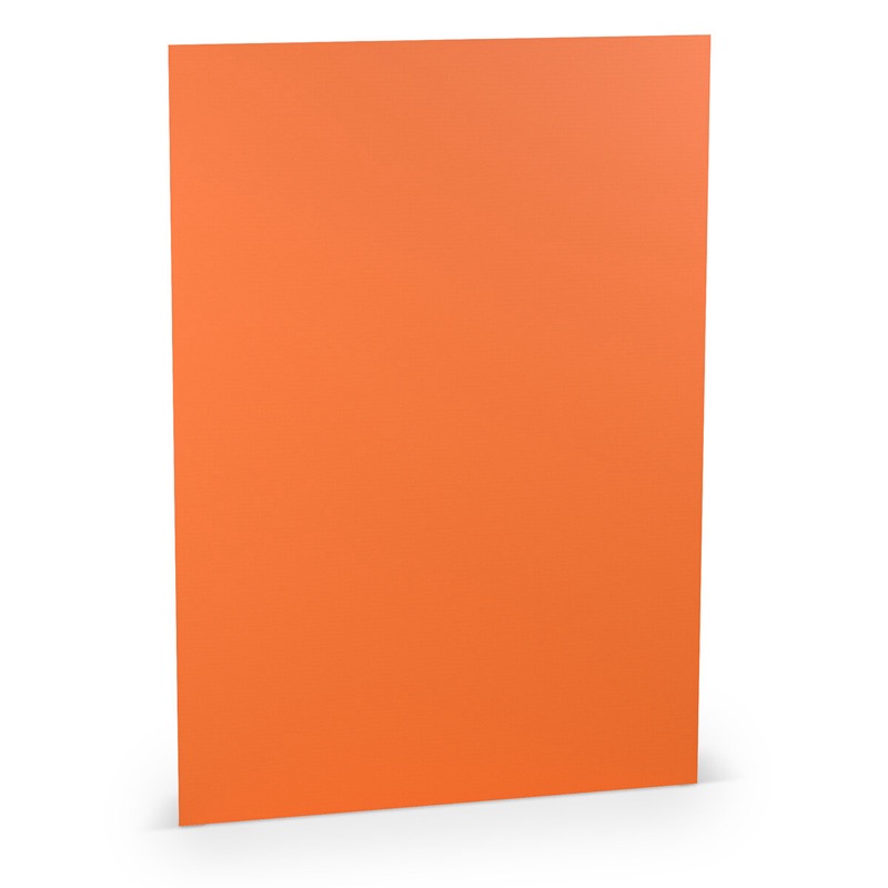 papier à lettres colorées orange 210 x 297 mm (din a4) | 100 g/qm côtelé (paperado) | sans fenêtre | pas de fermeture | pas de rabat | 100 pièces