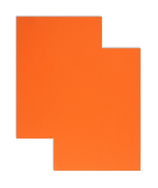 papier à lettres colorées orange 210 x 297 mm (din a4) | 80 g/qm colorista | sans fenêtre | pas de fermeture | pas de rabat | 100 pièces