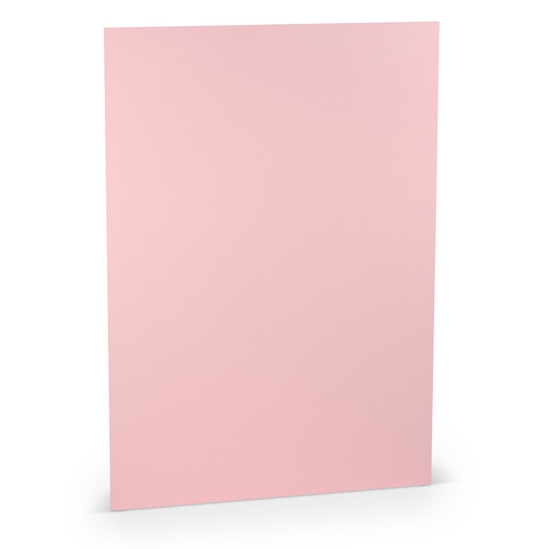 papier à lettres colorées rose (rose flamant) 210 x 297 mm (din a4) | 100 g/qm côtelé (paperado) | sans fenêtre | pas de fermeture | pas de rabat | 100 pièces