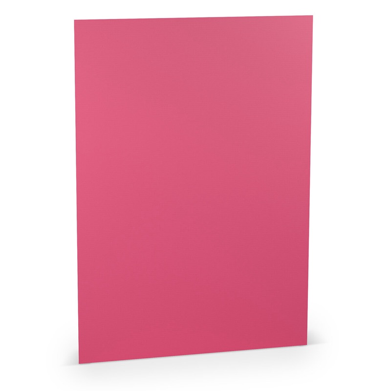 papier à lettres colorées rose (rose fuchsia) 210 x 297 mm (din a4) | 100 g/qm côtelé (paperado) | sans fenêtre | pas de fermeture | pas de rabat | 100 pièces