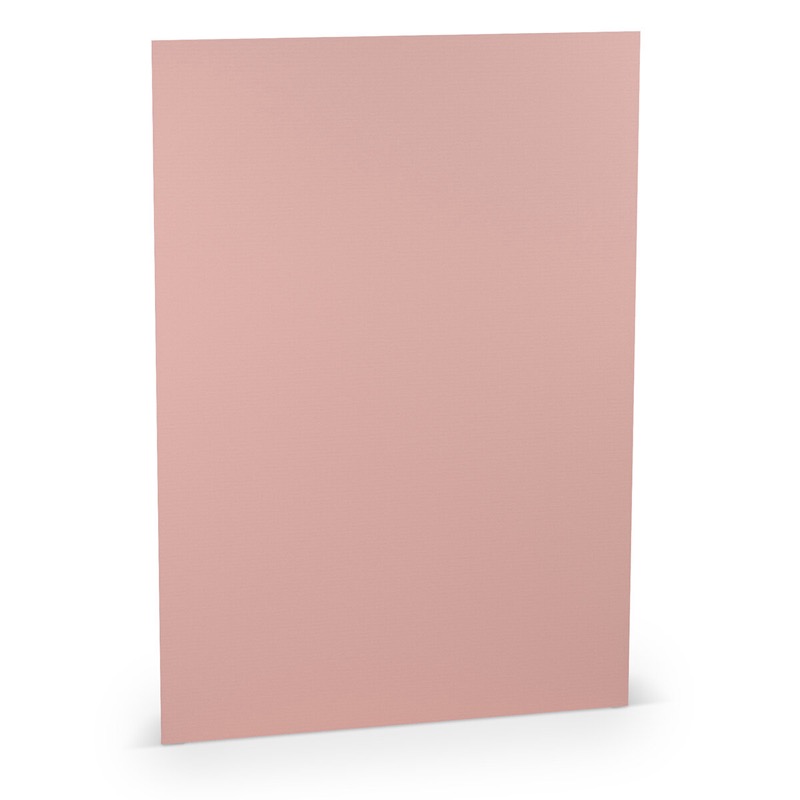 papier à lettres colorées rose (vieux rose) 210 x 297 mm (din a4) | 100 g/qm côtelé (paperado) | sans fenêtre | pas de fermeture | pas de rabat | 100 pièces