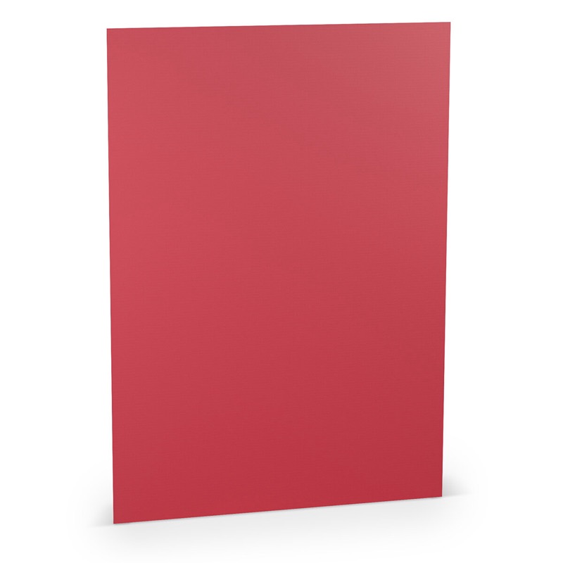 papier à lettres colorées rouge 210 x 297 mm (din a4) | 100 g/qm côtelé (paperado) | sans fenêtre | pas de fermeture | pas de rabat | 100 pièces