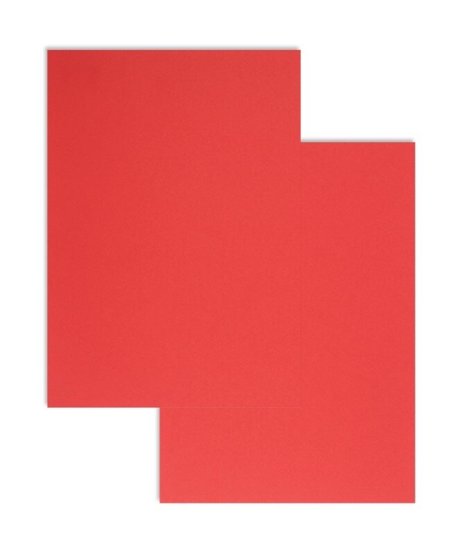 papier à lettres colorées rouge 210 x 297 mm (din a4) | 80 g/qm colorista | sans fenêtre | pas de fermeture | pas de rabat | 100 pièces