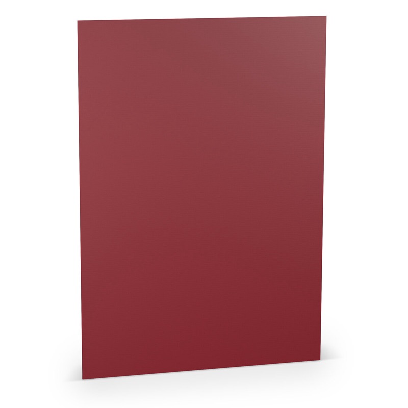 papier à lettres colorées rouge (rosso) 210 x 297 mm (din a4) | 100 g/qm côtelé (paperado) | sans fenêtre | pas de fermeture | pas de rabat | 100 pièces