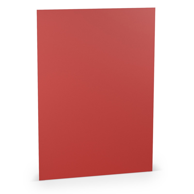 papier à lettres colorées rouge (rouge tomate) 210 x 297 mm (din a4) | 100 g/qm côtelé (paperado) | sans fenêtre | pas de fermeture | pas de rabat | 100 pièces