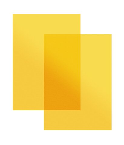 papier à lettres colorées transparent (transparent doré) 210 x 297 mm (din a4) | 100 g/qm offset (paperado) | sans fenêtre | pas de fermeture | pas de rabat | 100 pièces