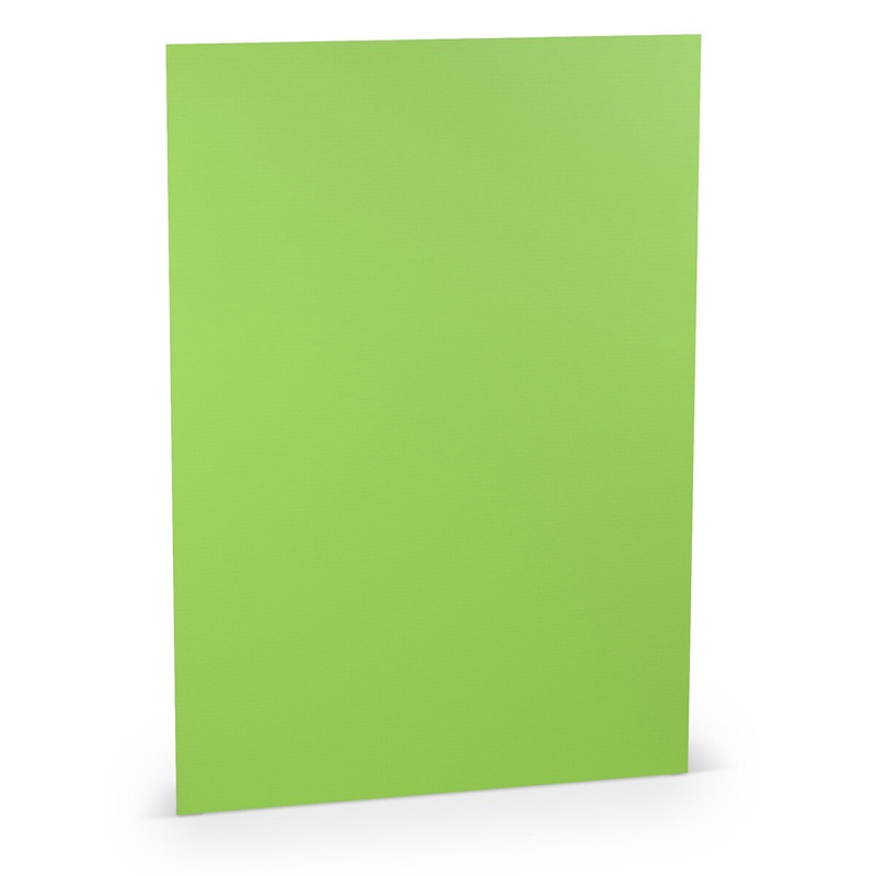 papier à lettres colorées vert (pomme) 210 x 297 mm (din a4) | 100 g/qm côtelé (paperado) | sans fenêtre | pas de fermeture | pas de rabat | 100 pièces