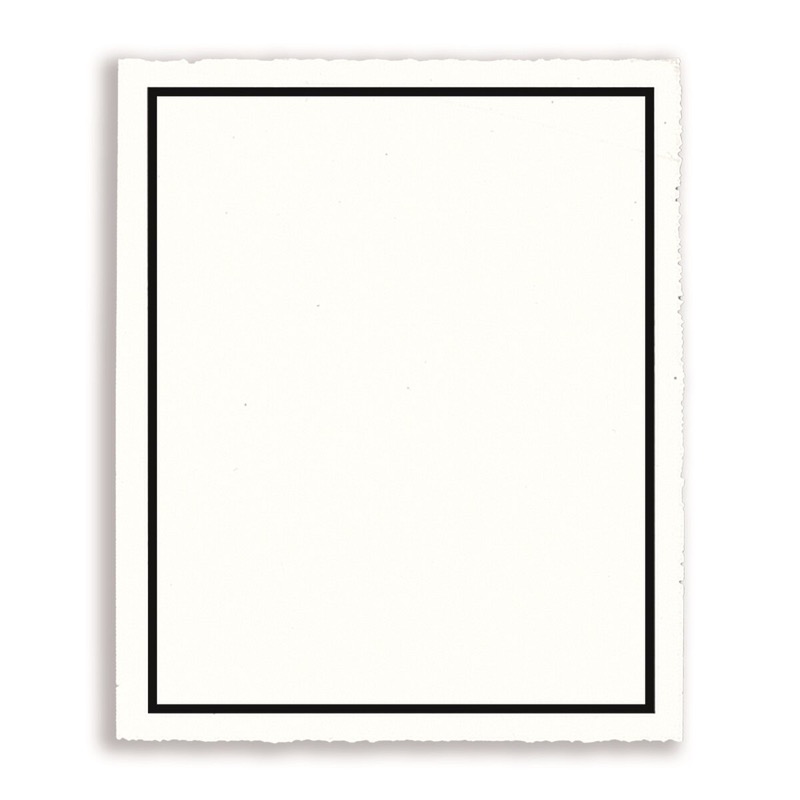 papier à lettres blanc 178 x 215 mm | 105 g/qm bord frangeux | sans fenêtre | pas de fermeture | pas de rabat | 100 pièces