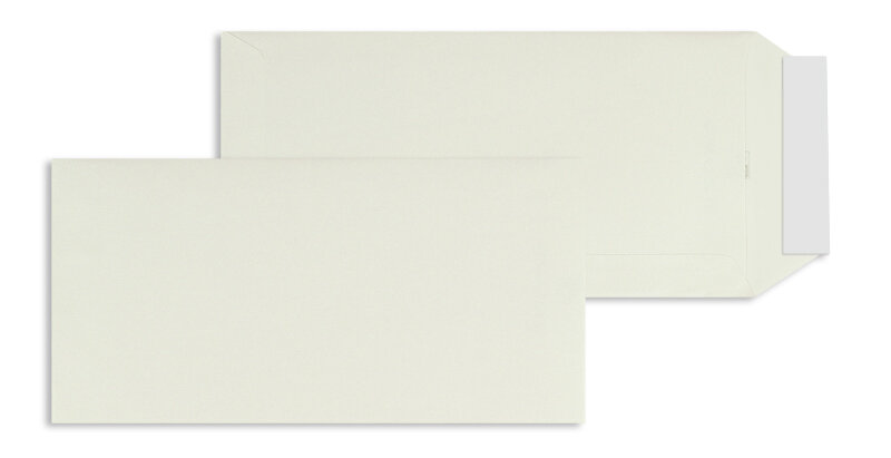 pochettes colorées crème (cristal sorbet à la vanille) 110 x 220 mm (dl) | 110 g/m² gmund action | sans fenêtre | fermeture adhésive | rabat droit | 100 pièces