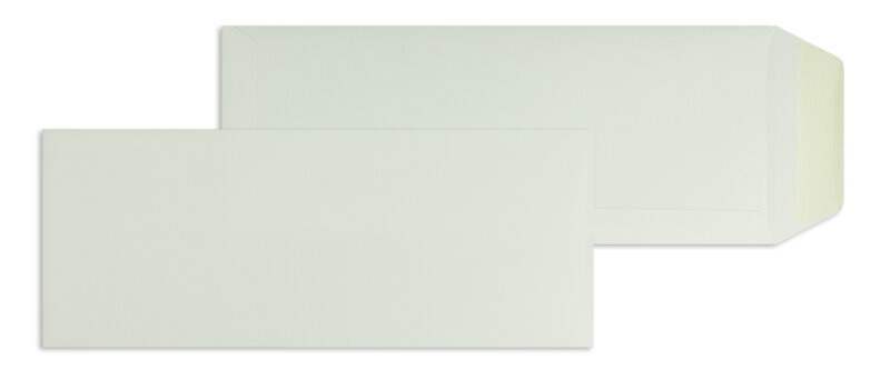 pochettes blanc (blanc naturel biotope) 125 x 312 mm | 120 g/m² offset | sans fenêtre | fermeture gommée | rabat droit | 100 pièces