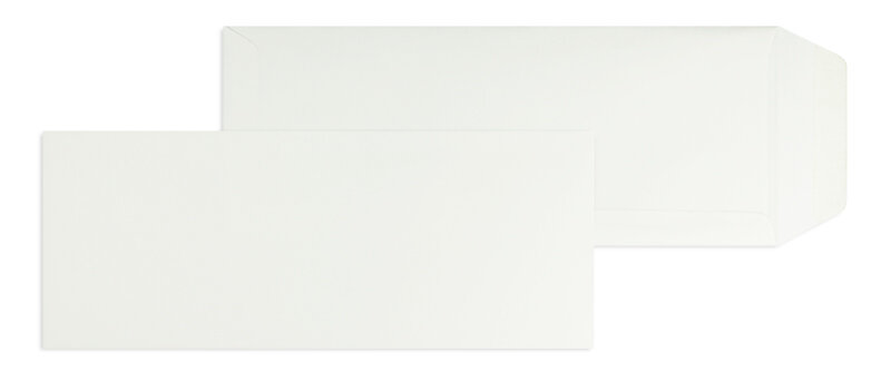 pochettes blanc (diamant glamoureux) 125 x 312 mm | 120 g/qm brillant | sans fenêtre | fermeture gommée | rabat droit | 100 pièces
