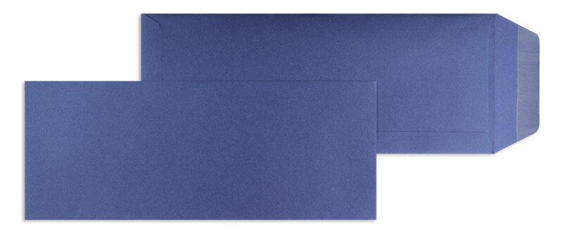 pochettes colorées bleu (orient glamoureux) 125 x 312 mm | 120 g/m² brillant | sans fenêtre | fermeture gommée | rabat droit | 100 pièces