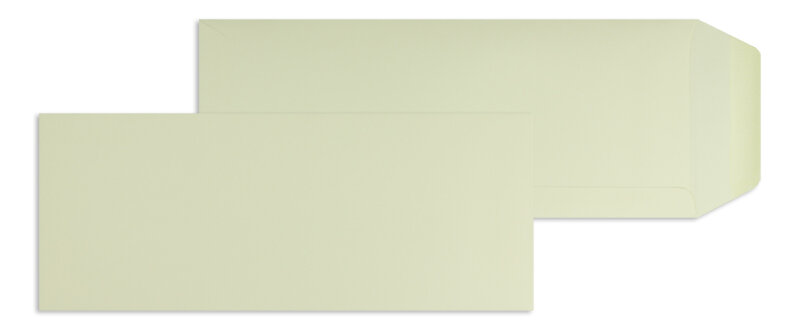 pochettes colorées crème (champagne) 125 x 312 mm | 120 g/m² offset | sans fenêtre | fermeture gommée | rabat droit | 100 pièces