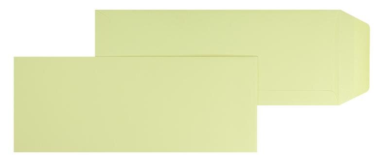 pochettes colorées jaune (jaune sahara) 125 x 312 mm | 120 g/m² offset | sans fenêtre | fermeture gommée | rabat droit | 100 pièces