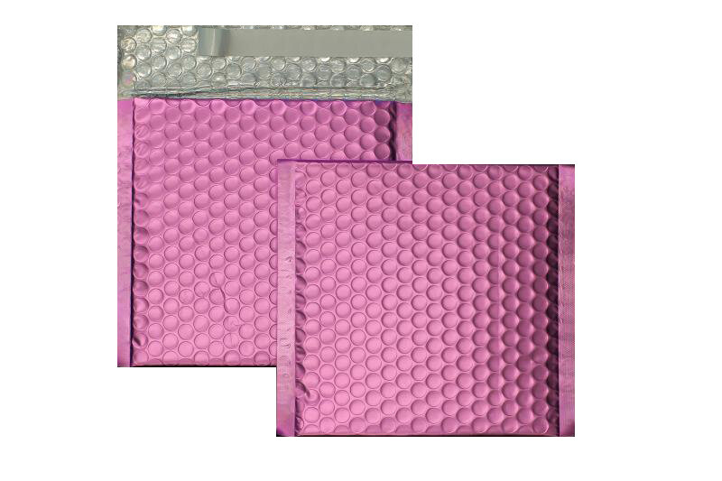 enveloppes à bulles colorées violet (mauve) 170 x 185 mm | 180 my pochettes à bulles métalliques - mates | sans fenêtre | fermeture adhésive| 10 pièces