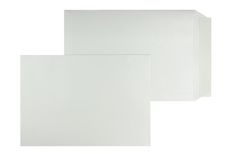 pochettes blanc (blanc extra brillant) 220 x 312 mm (din c4) | 120 g/m² brillant | sans fenêtre | fermeture adhésive | rabat droit | 100 pièces